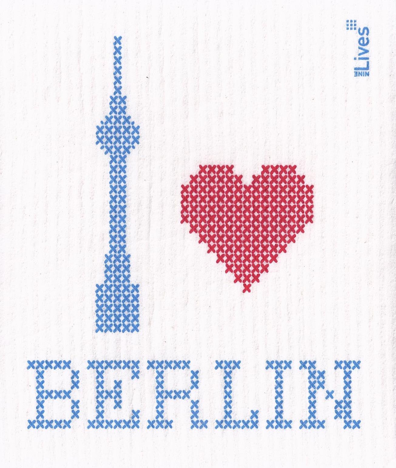 Schwammtuch I love Berlin