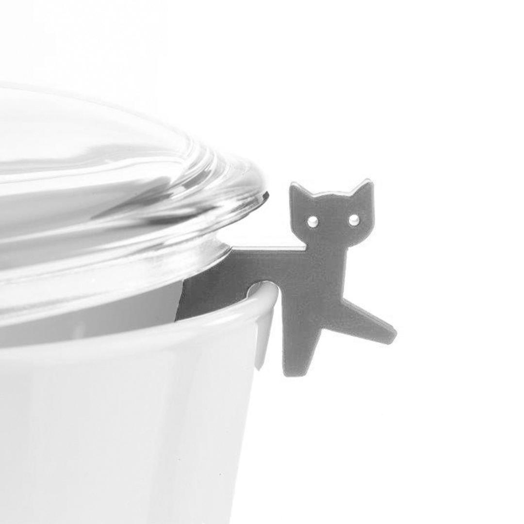 Topfwächter Katze, grau