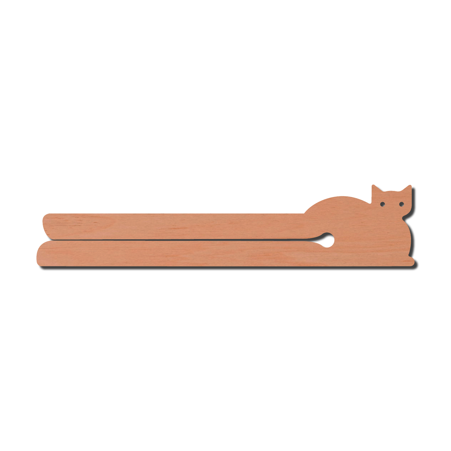 Holzverschluß - Katze