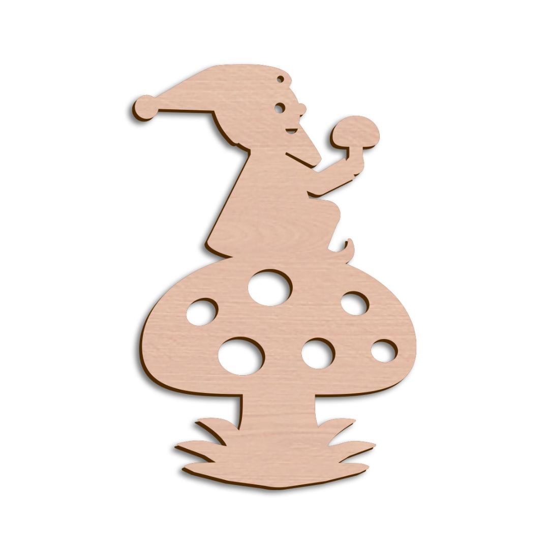 Holzwichtel + Pilz