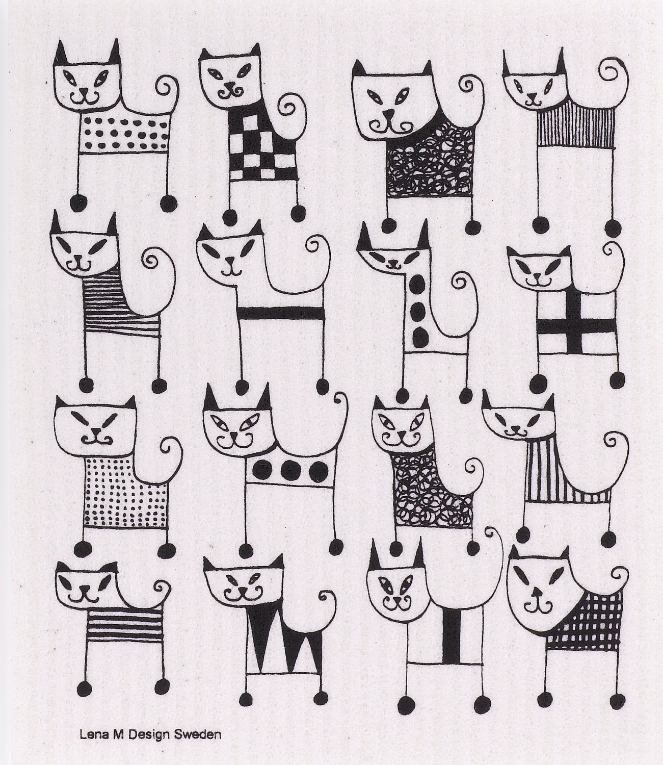 Schwammtuch Katzen